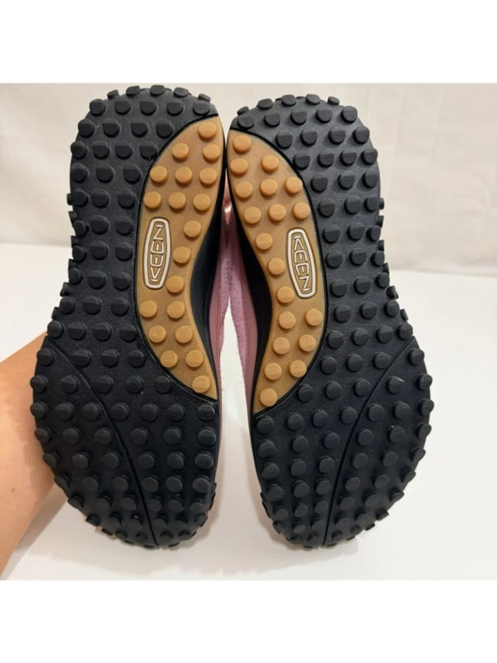 Keen Pink Suede Trail Sneakers